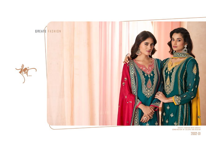 Satrangi By Radha Silk Embroidery Wedding Wear Readymade Suits Wholesale Market In Surat